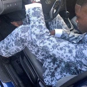 Custom made Men’s floral suit